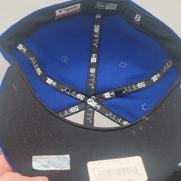 New York Mets New Era Authentic On-Field 59FIFTY Fitted Hat Blue 8 MLB Baseball - Picture 9 of 12
